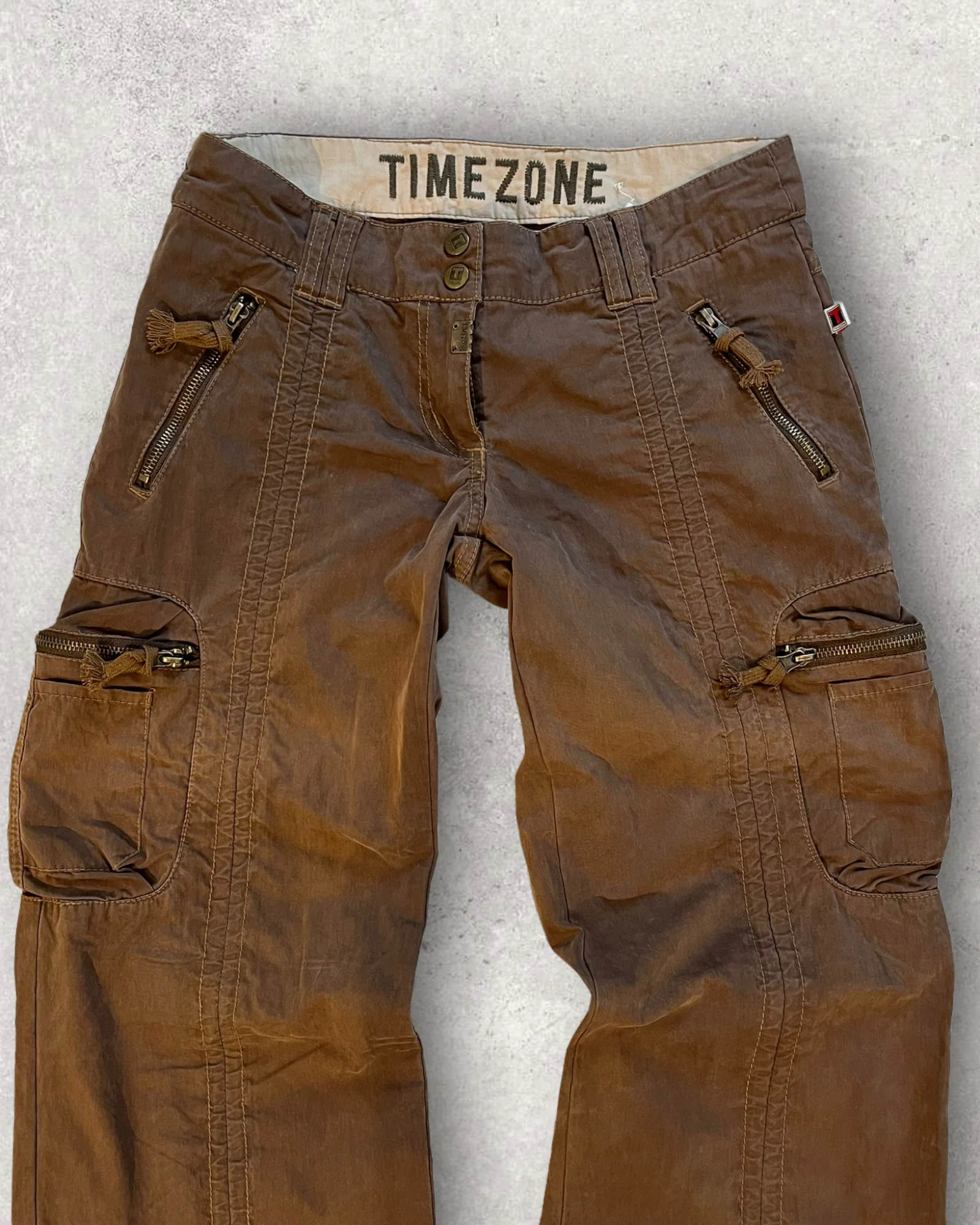 2000s Brown Bomber Parachute Cargos - Image 6