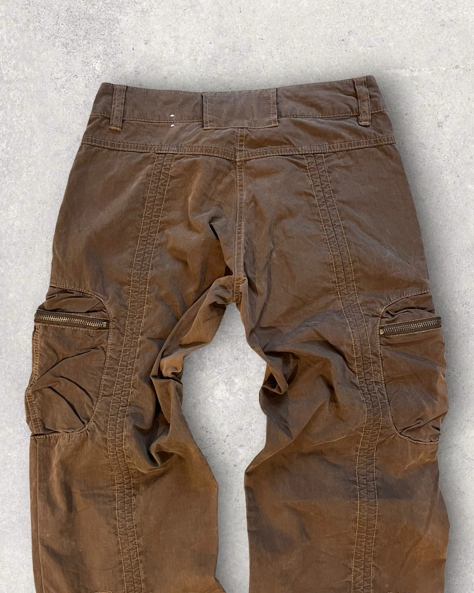 2000s Brown Bomber Parachute Cargos - Image 7