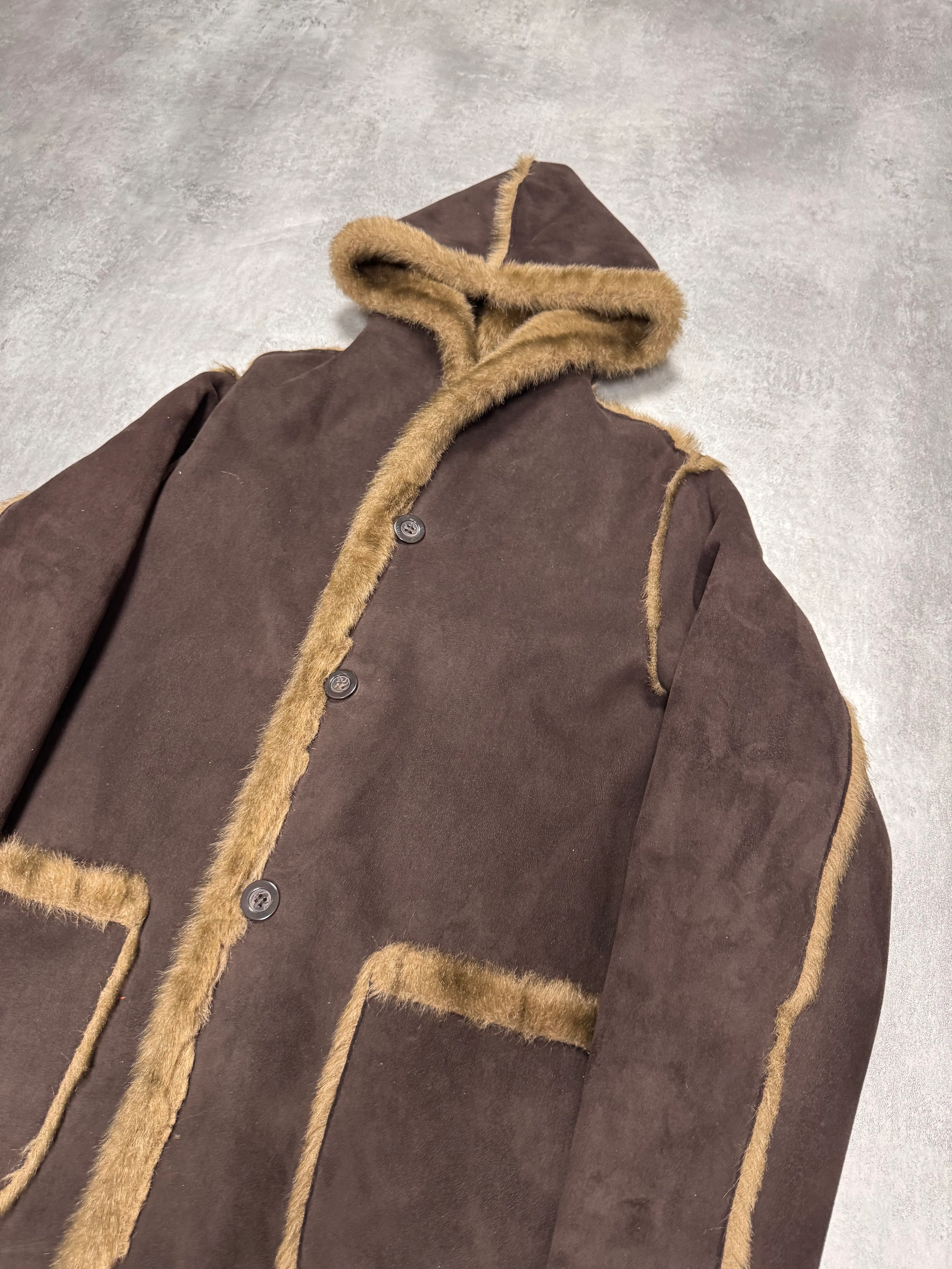 1990s Balmain Faux Fur Reversible Jacket - Image 3