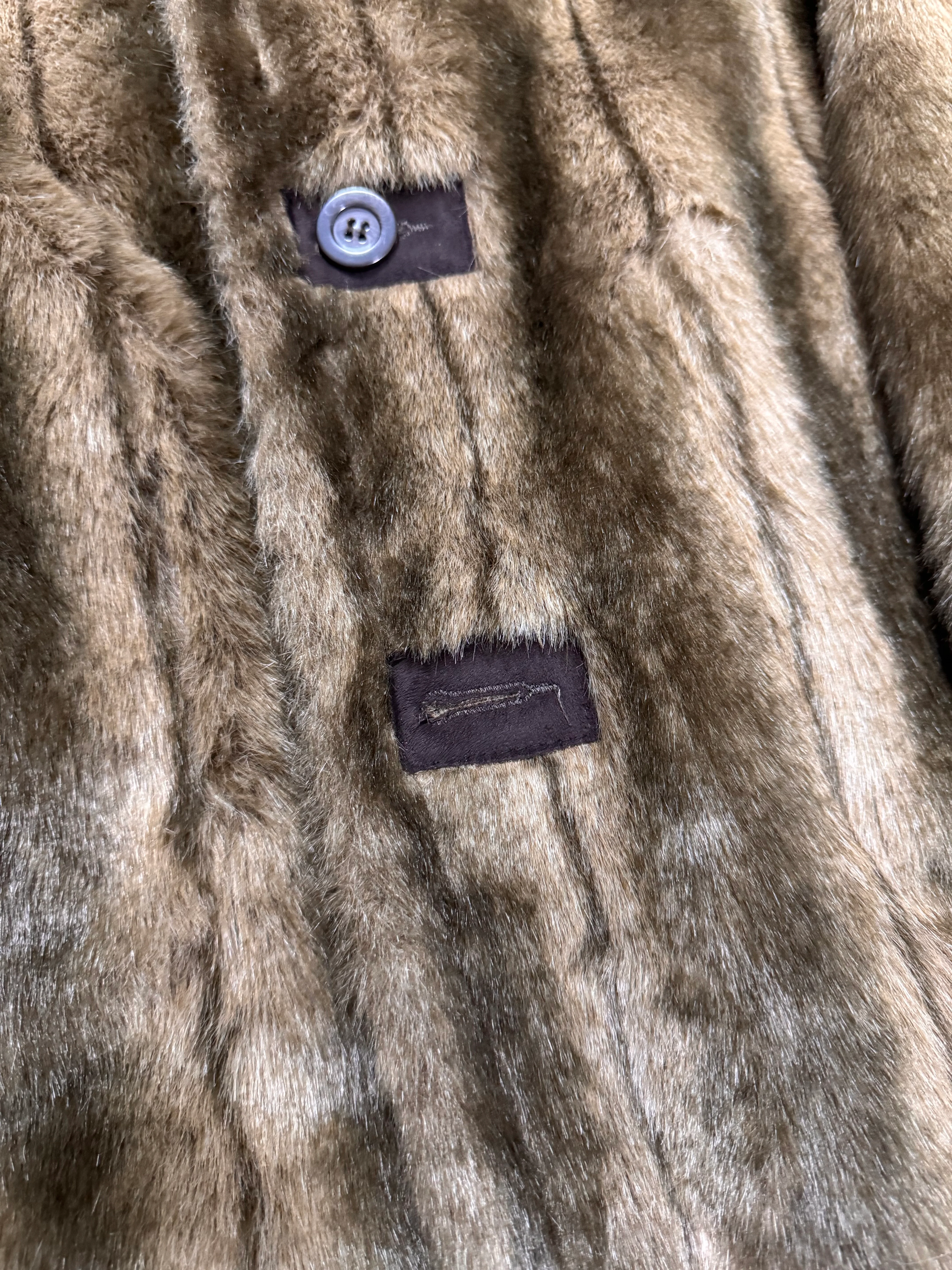 1990s Balmain Faux Fur Reversible Jacket - Image 6