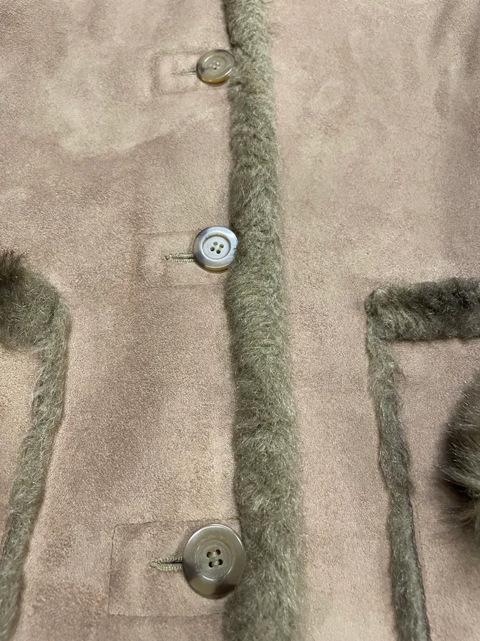 1990s Balmain Faux Fur Reversible Jacket - Image 11