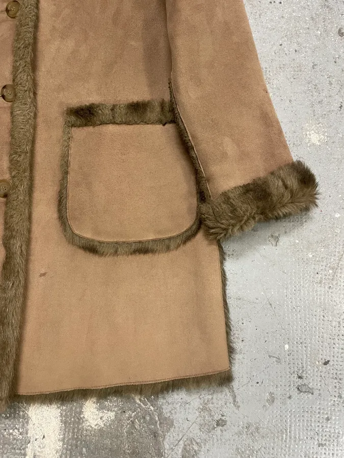 1990s Balmain Faux Fur Reversible Jacket - Image 6