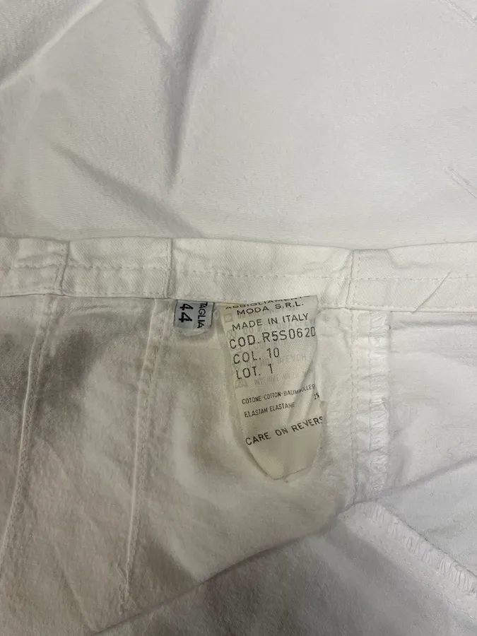 1990s Giorgio Armani White Tiger Shorts - Image 9