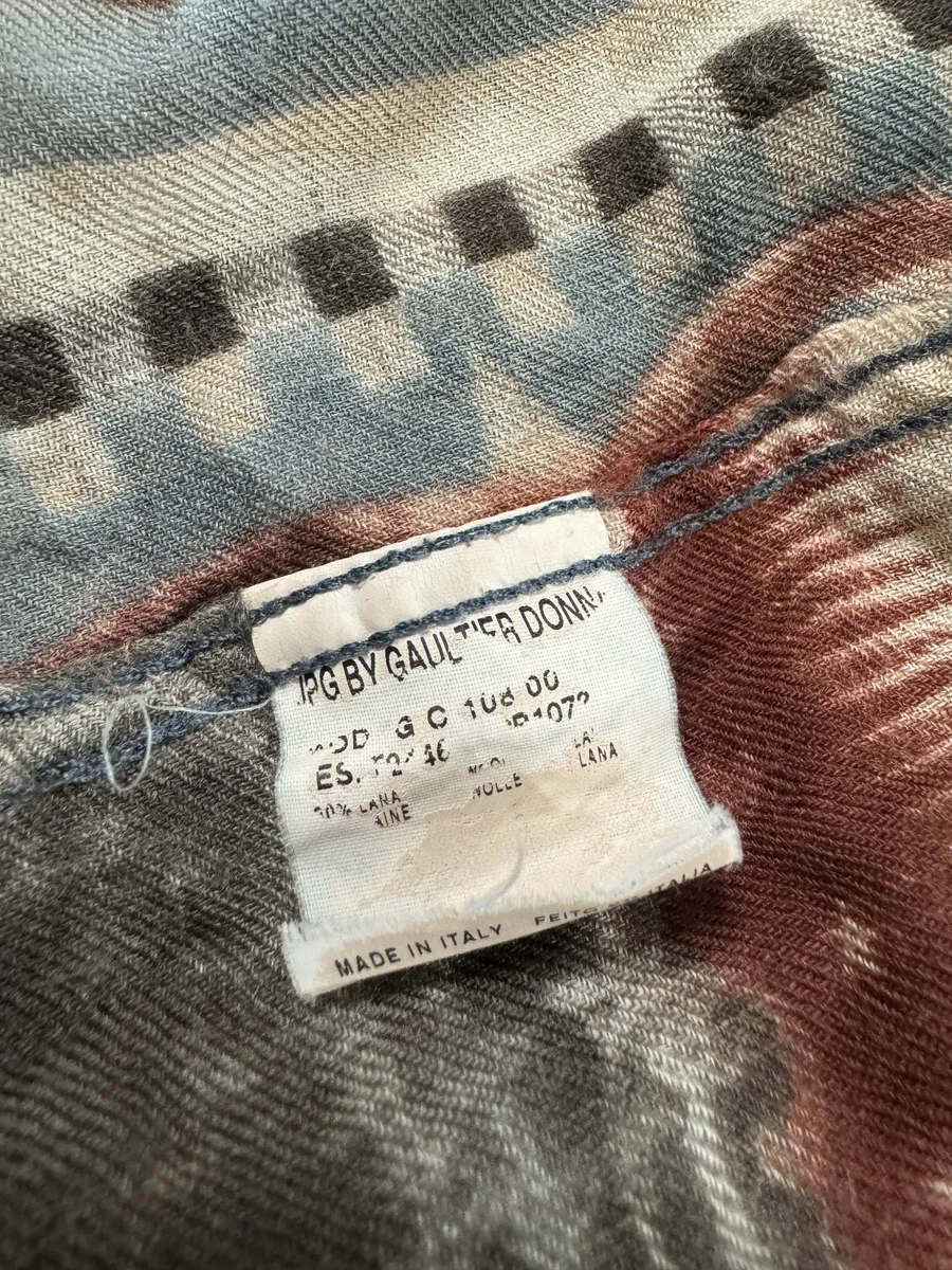 1990s Jean Paul Gaultier Native American Indian Contemporary Shirt - Image 12