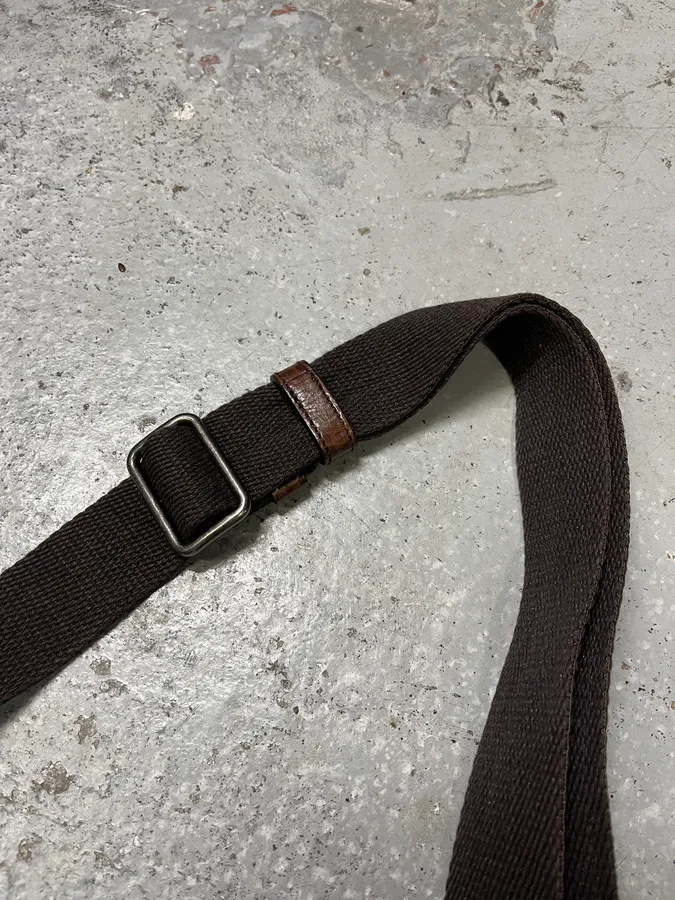 2000s Dolce & Gabbana Brown Eroded Leather Shoulder Bag - Image 6