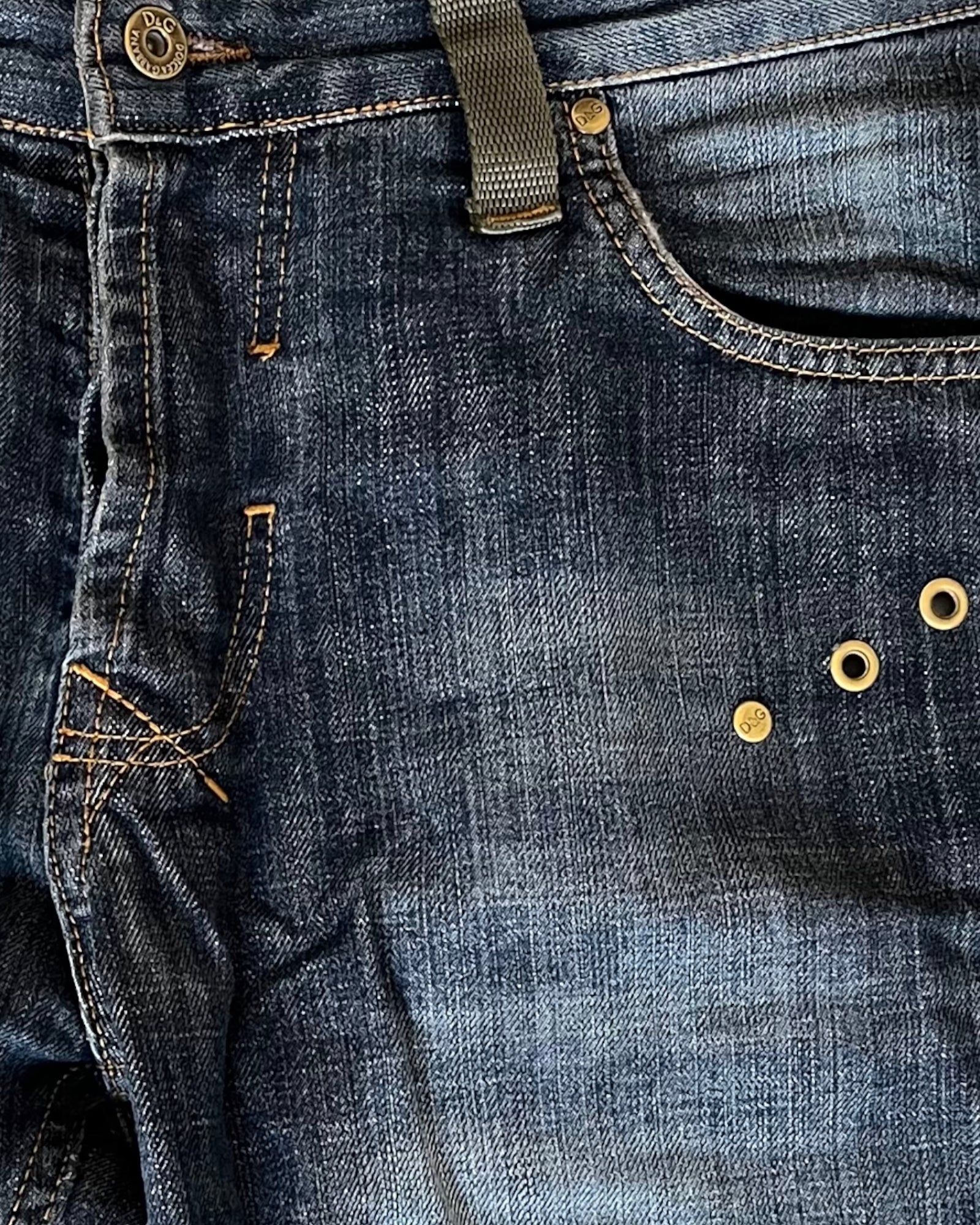 2004 Dolce & Gabbana Yoke Military Jeans (L) - Image 7