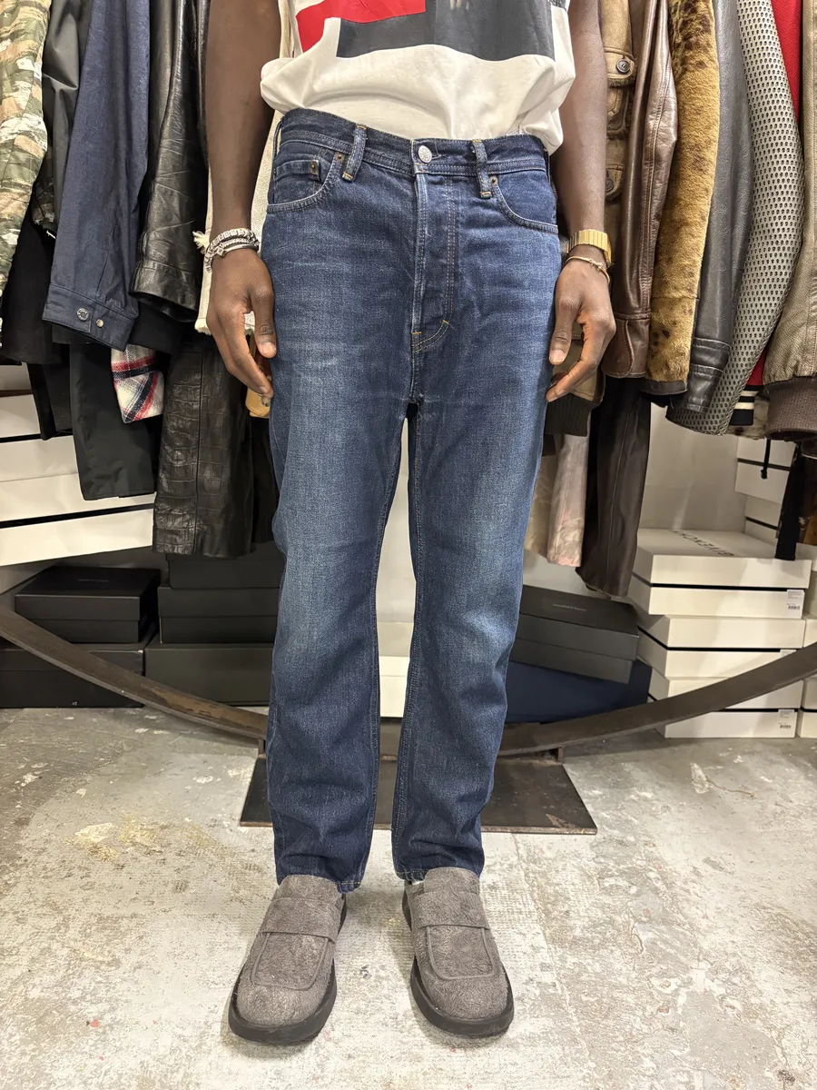 Acne Studios Blue Faded Denim Jeans - Image 3