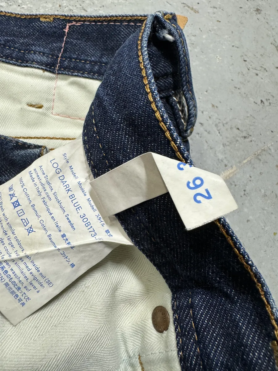 Acne Studios Blue Faded Denim Jeans - Image 9