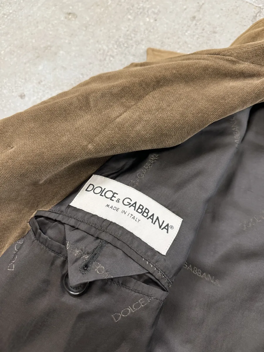 AW1996 Dolce & Gabbana Trench Brown Coat - Image 3