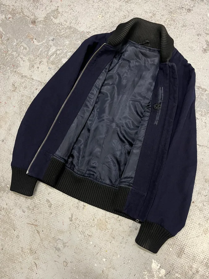 AW2007 Acne Studios Wool Navy Bomber - Image 5