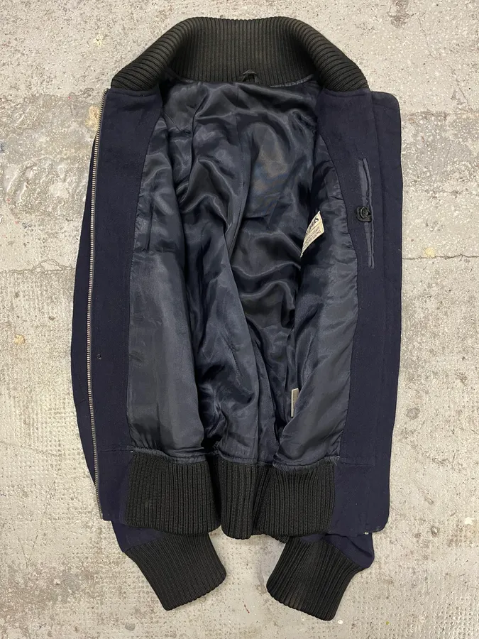 AW2007 Acne Studios Wool Navy Bomber - Image 6
