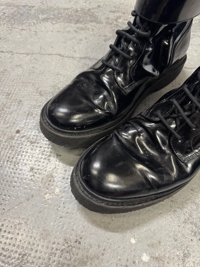 AW2015 Balmain H&M Black Ankle Leather Boots - Image 6