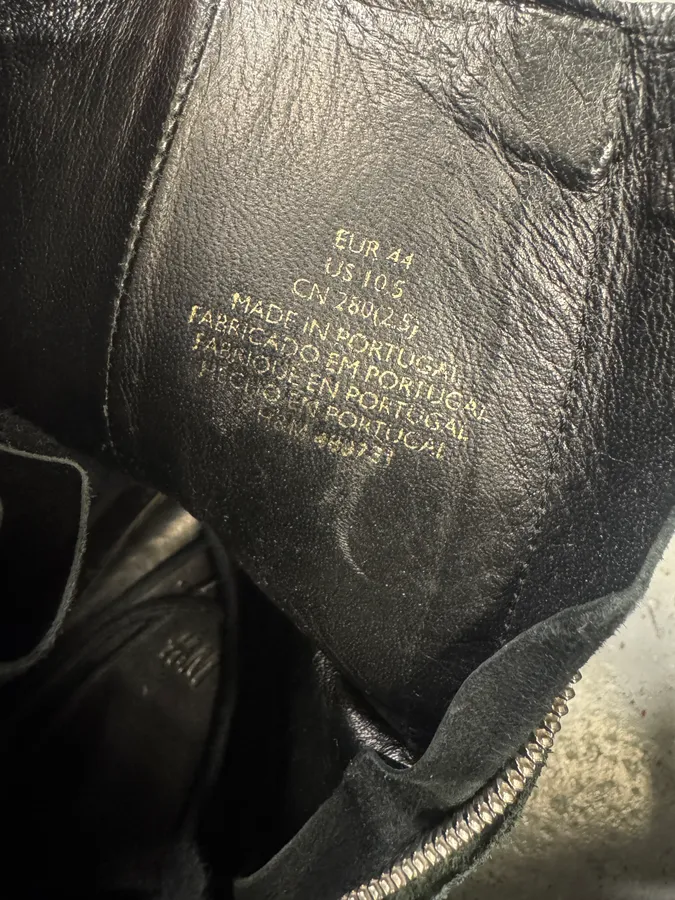AW2015 Balmain H&M Black Ankle Leather Boots - Image 9