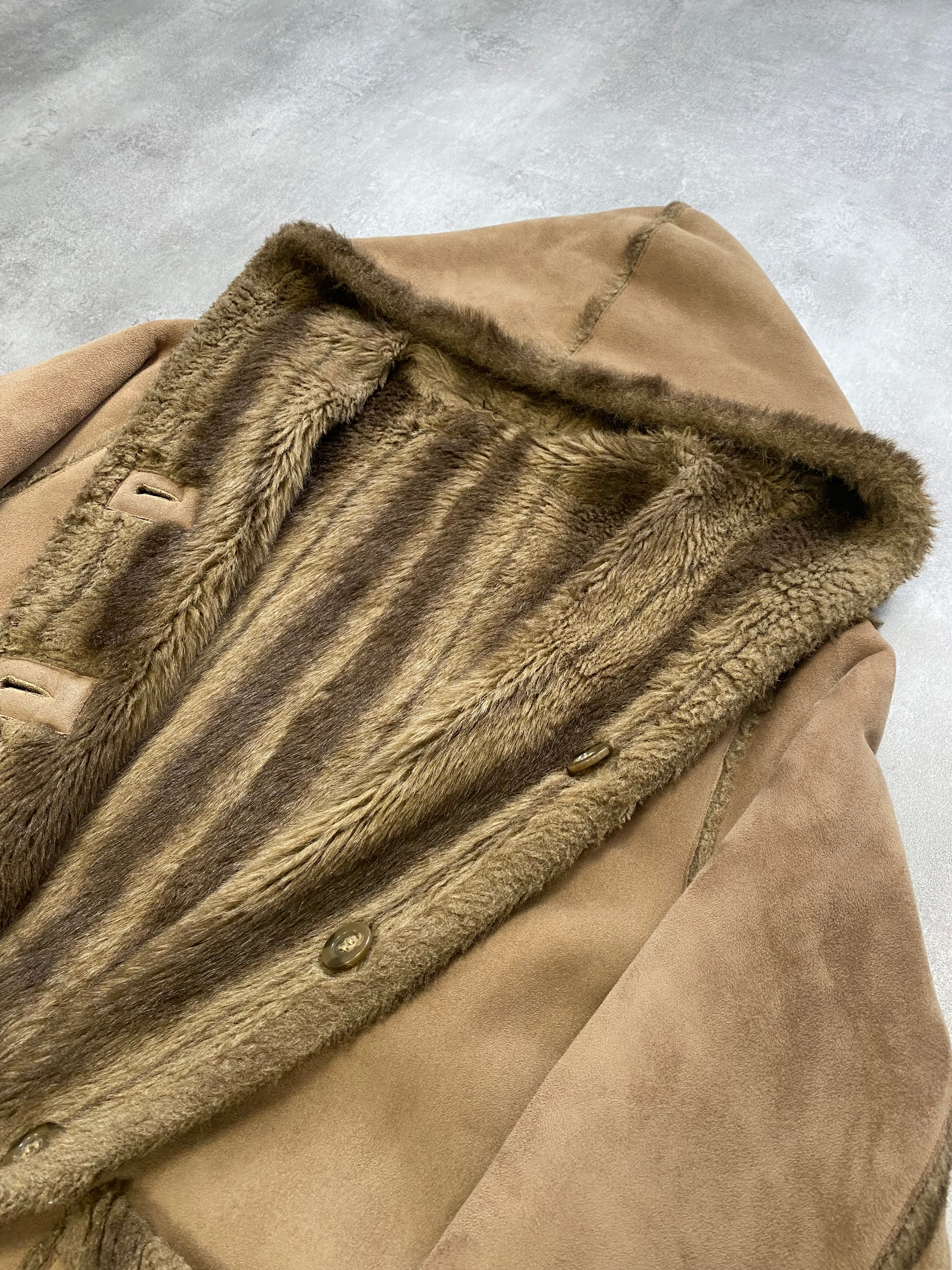 1990s Balmain Faux Fur Reversible Jacket (XL) - Image 3