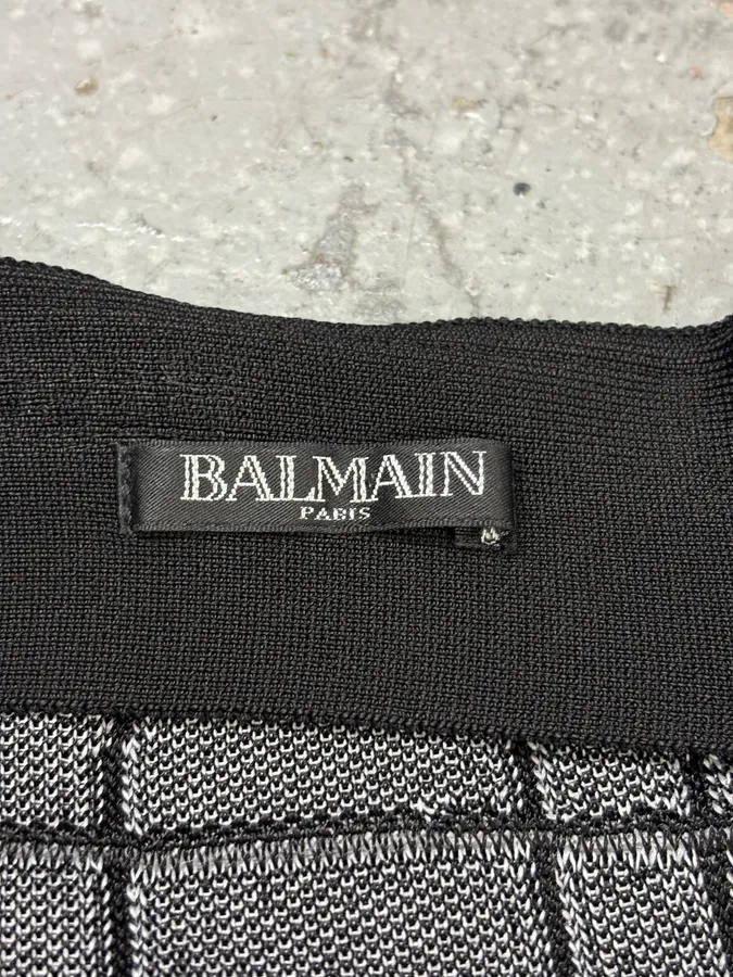 Balmain Paris Black & White Contemporary Skirt - Image 6