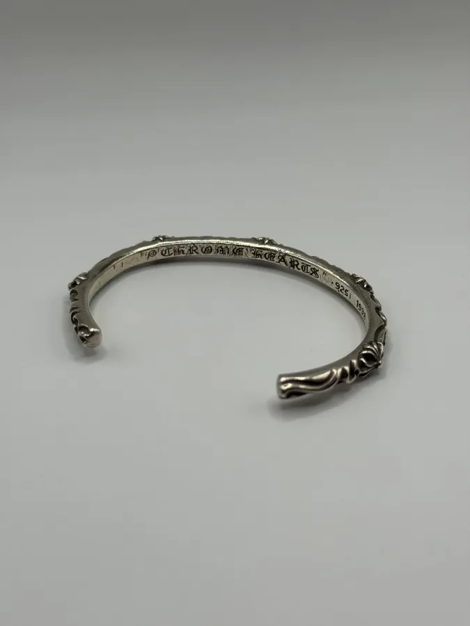 Chrome Hearts SBT Band Silver 925 Bangle Bracelet - Image 5