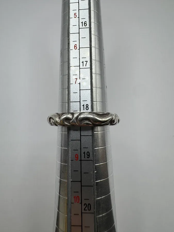 Chrome Hearts Scroll Band Silver 925 Ring - Image 9