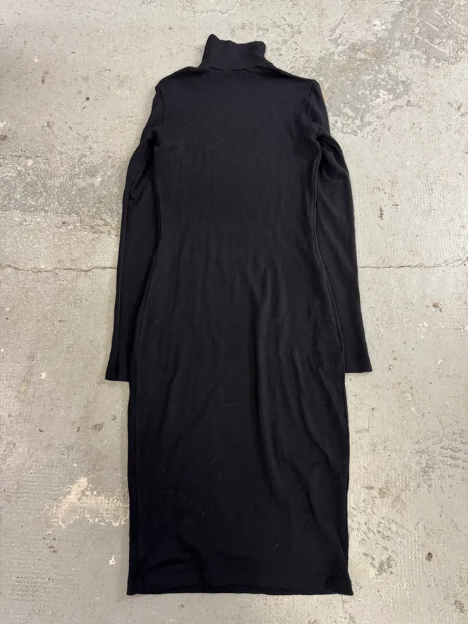 Plein Sud Black High Neck Midi Dress - Image 3
