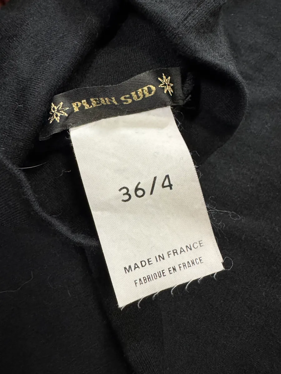 Plein Sud Black High Neck Midi Dress - Image 7