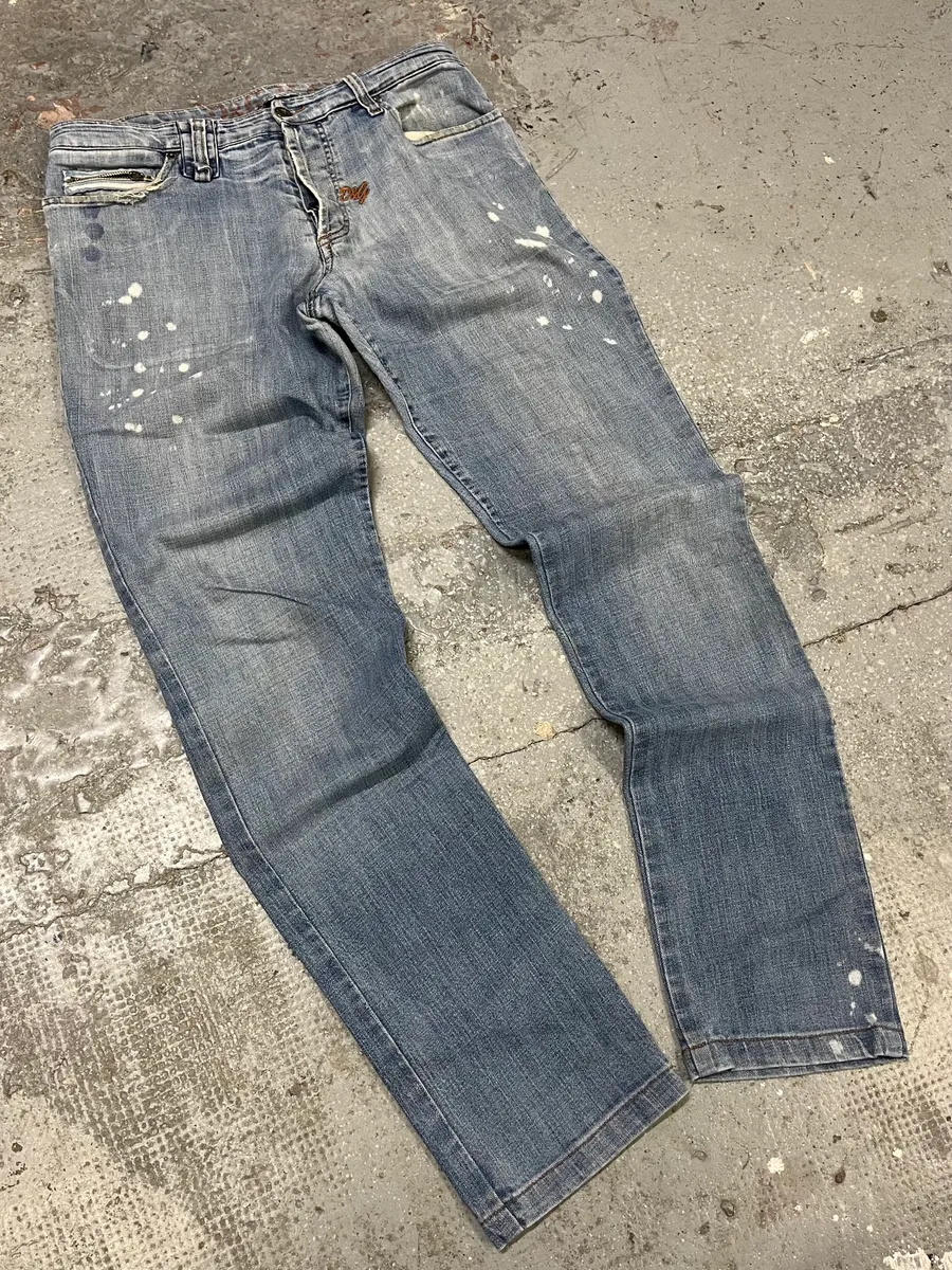 SS2006 Dolce Gabbana Blue Distressed Denim Jeans - Image 6